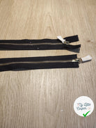 FERMETURE RIRI METAL NON SÉPARABLE DOUBLE CHEMINS 250CM NOIR - My Little Coupon