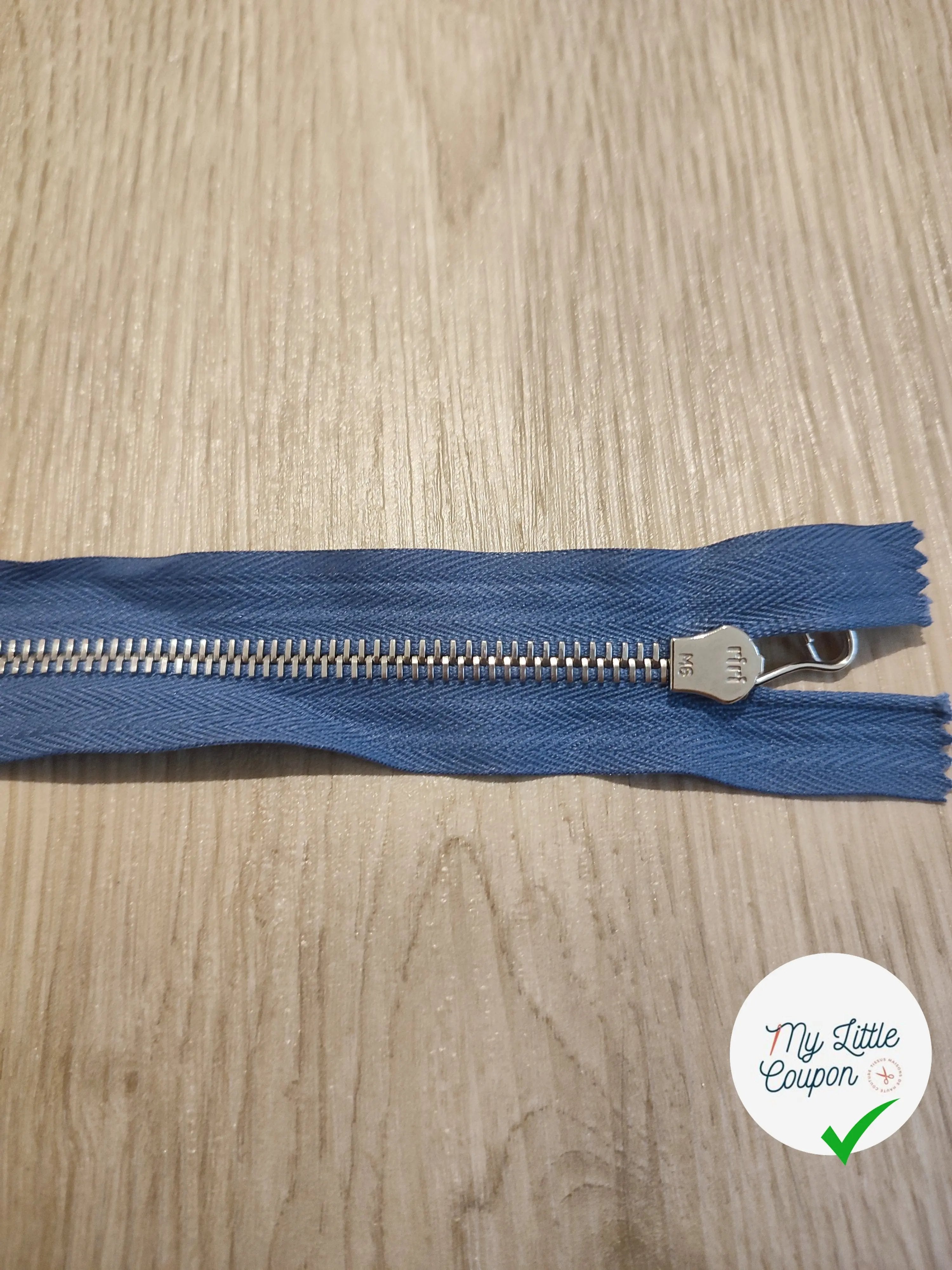 FERMETURE RIRI METAL SEPARABLE 65CM BLEU LAVANDE M6 - My Little Coupon