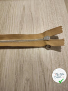 FERMETURE RIRI METAL SÉPARABLE 60CM MARRON CLAIR - My Little Coupon