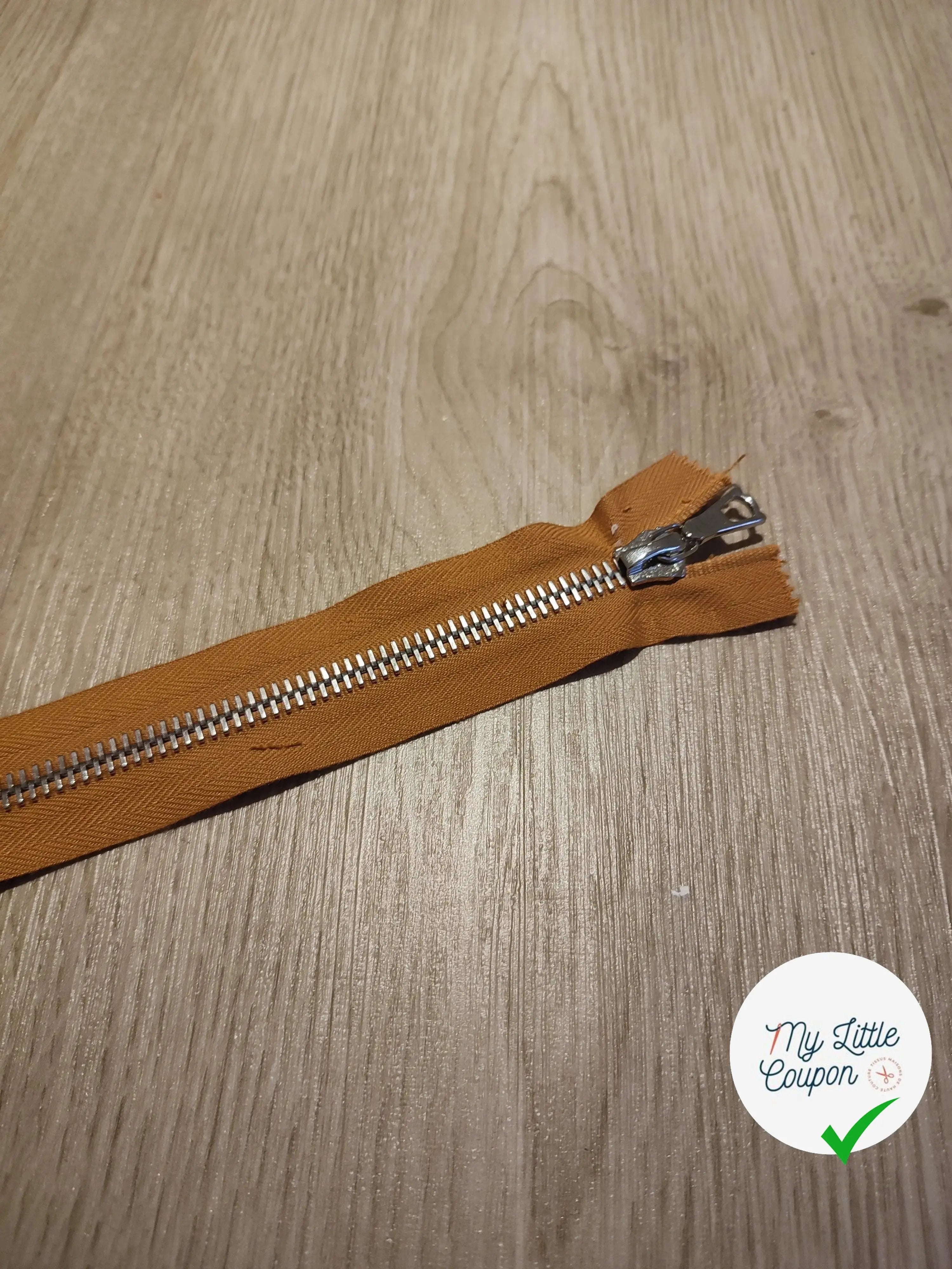 FERMETURE RIRI METAL SEPARABLE 80CM ORANGE CLAIR M8 - My Little Coupon