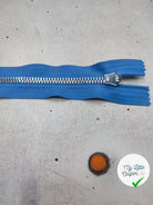 FERMETURE RIRI METAL NON SÉPARABLE 15CM BLEU CIEL M6 - My Little Coupon