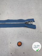 FERMETURE RIRI METAL SÉPARABLE 70CM BLEU FONCÉ M6 - My Little Coupon