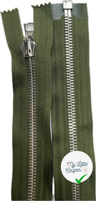 FERMETURE RIRI MÉTAL SÉPARABLE 70CM KAKI - My Little Coupon