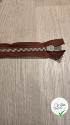 FERMETURE RIRI METAL SÉPARABLE 70CM MARRON NOISETTE FONCÉ - My Little Coupon
