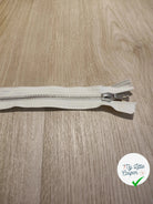 FERMETURE RIRI METAL SEPARABLE 70CM BLANC CASSÉ M8 - My Little Coupon