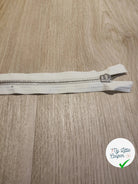 FERMETURE RIRI METAL SEPARABLE 70CM BLANC CASSÉ M8 - My Little Coupon