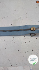 FERMETURE RIRI METAL SÉPARABLE 80CM BLEU CLAIR - My Little Coupon