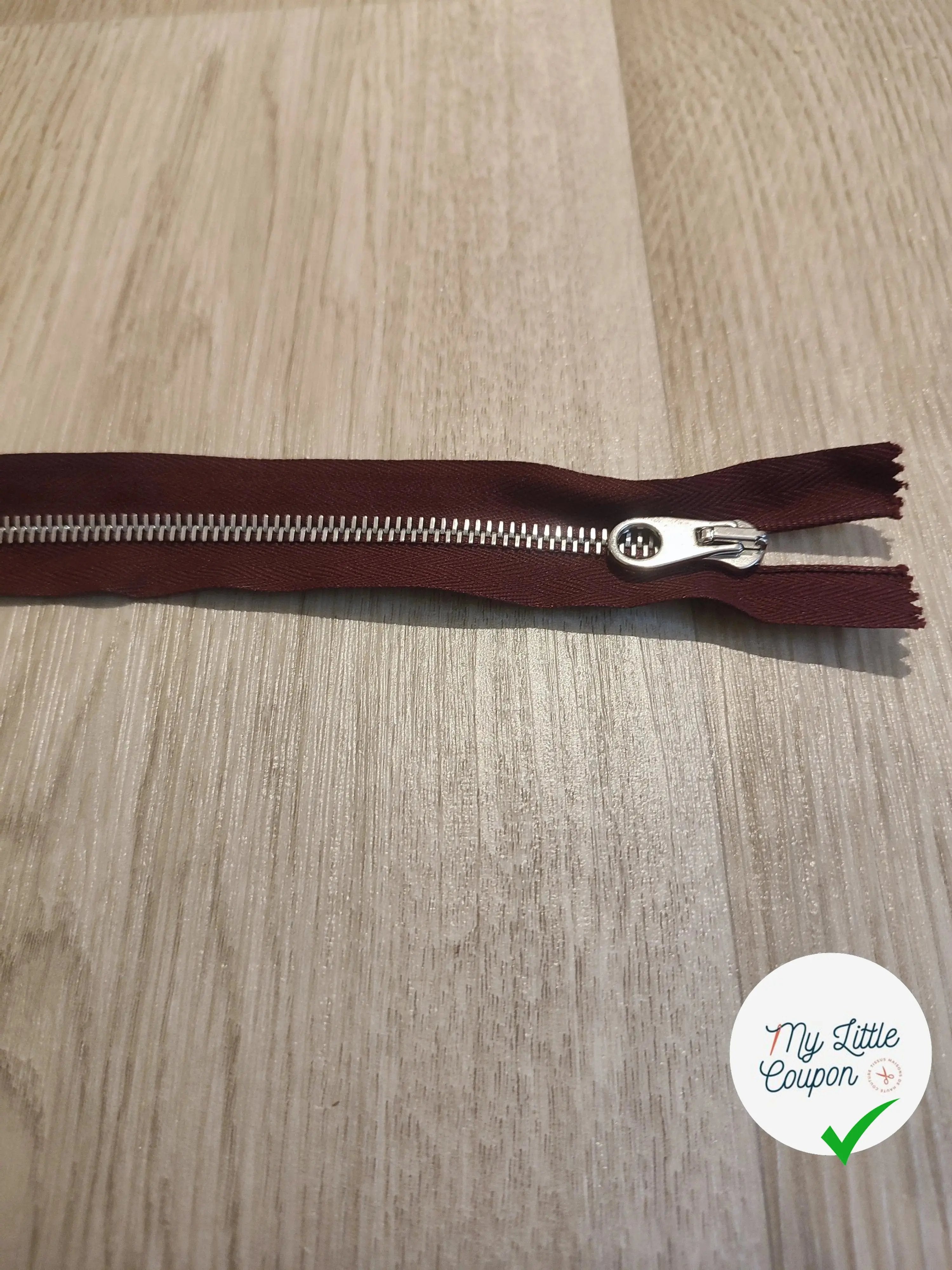 FERMETURE RIRI METAL NON SÉPARABLE DOUBLE CHEMINS 90CM VIOLET LAVANDE - My Little Coupon
