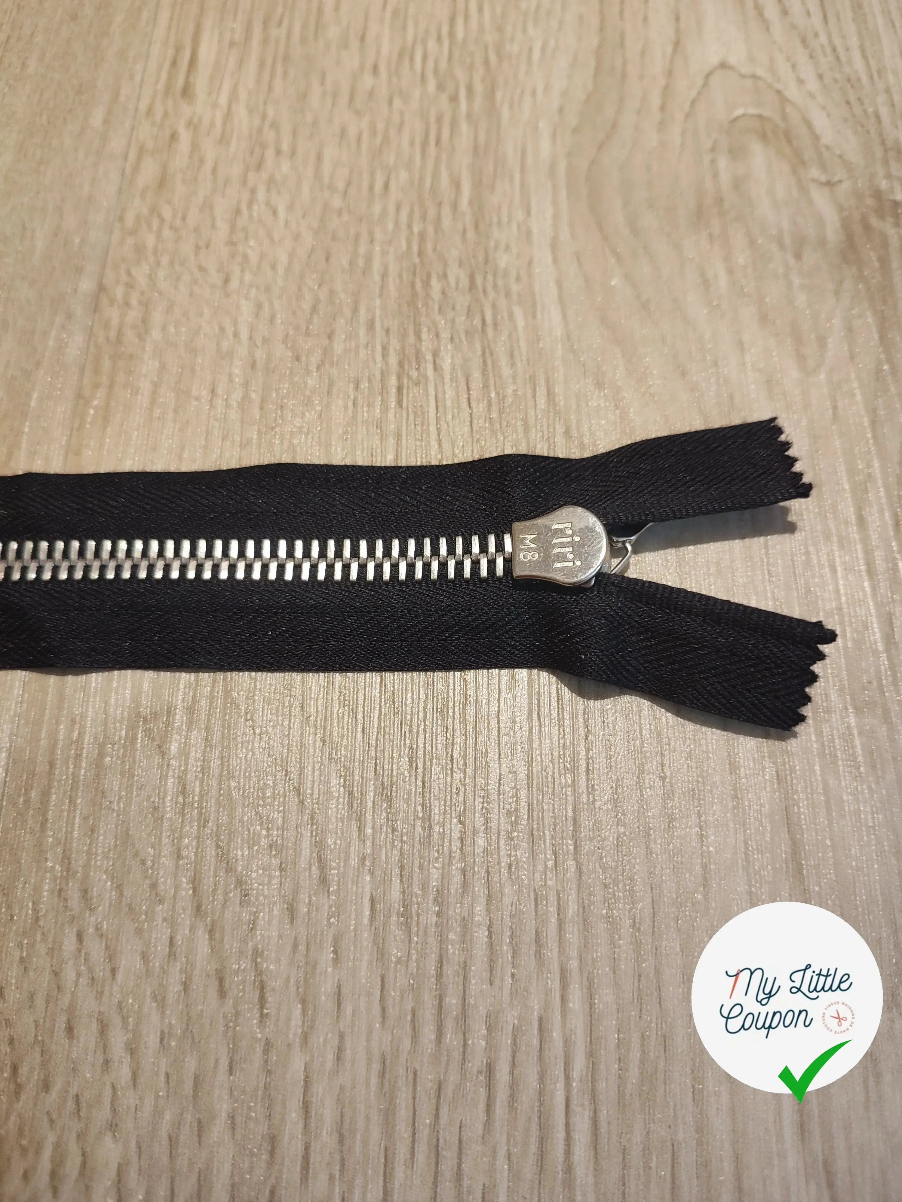 FERMETURE RIRI METAL SEPARABLE 40CM NOIR M8 - My Little Coupon