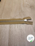 FERMETURE RIRI METAL SEPARABLE 80CM MARRON CLAIR M8 - My Little Coupon