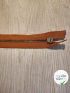 FERMETURE RIRI METAL SÉPARABLE 80CM MARRON NOISETTE M6 - My Little Coupon