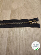 FERMETURE RIRI METAL SÉPARABLE 80CM NOIR - My Little Coupon