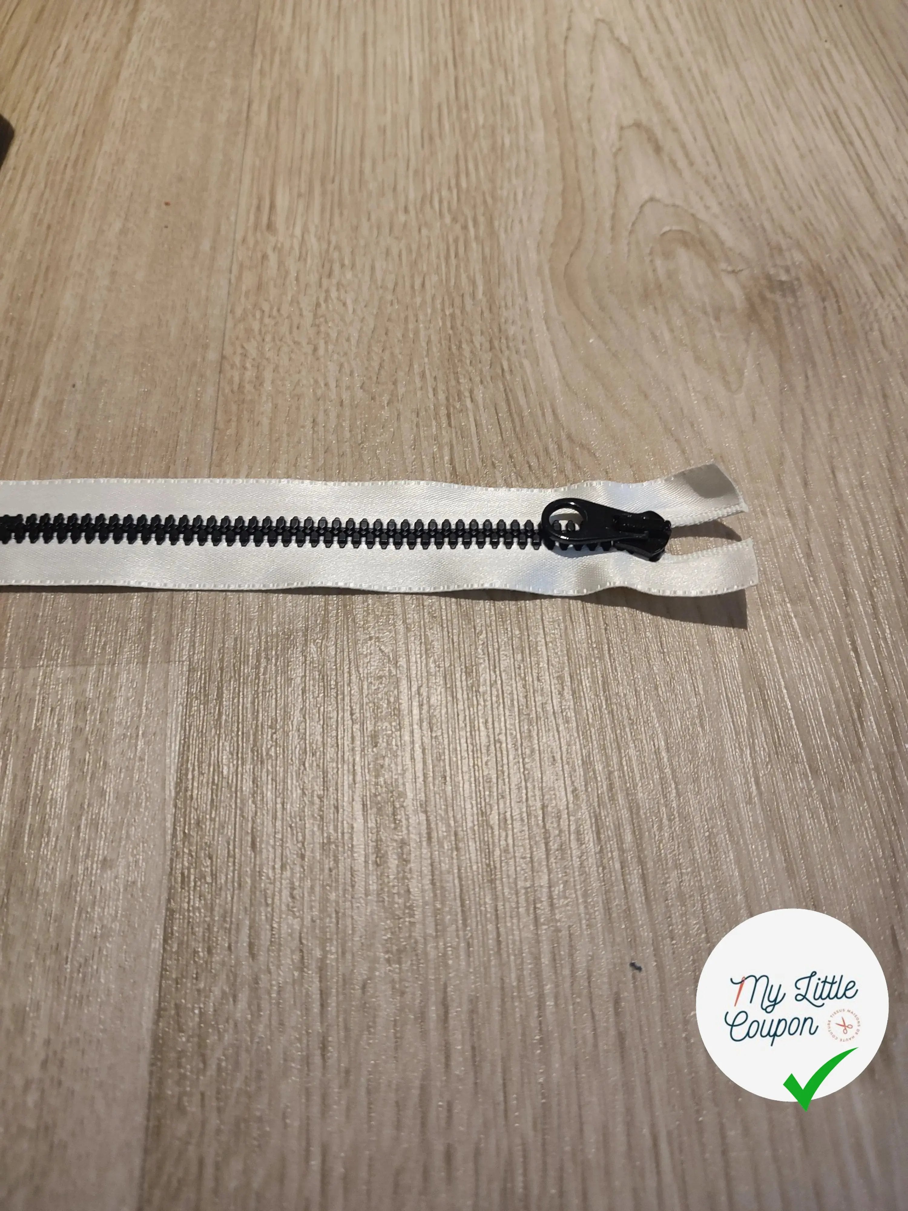 FERMETURE RIRI METAL NON SEPARABLE 16CM BLANC - My Little Coupon