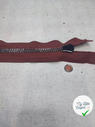 FERMETURE RIRI MÉTAL SÉPARABLE 60CM MARRON FONCÉ - My Little Coupon
