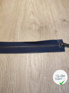 FERMETURE RIRI METAL NON SEPARABLE DOUBLE CHEMINS 85CM BLEU FONCÉ M6 - My Little Coupon