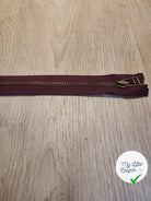 FERMETURE RIRI METAL SÉPARABLE 90CM BORDEAUX - My Little Coupon