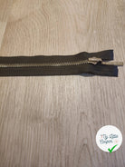 FERMETURE RIRI METAL SÉPARABLE 80CM VERT FONCÉ KAKI - My Little Coupon