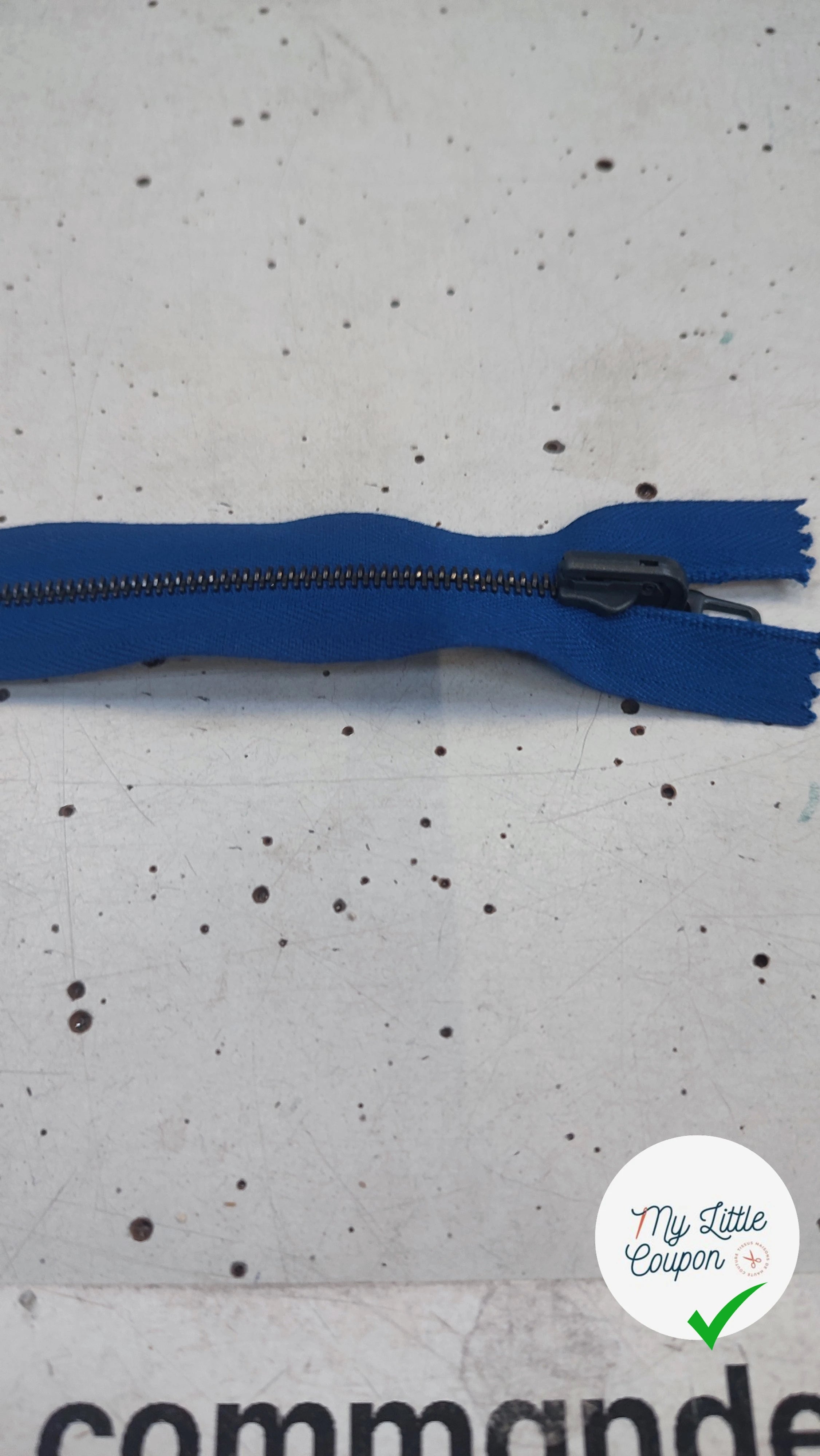 FERMETURE RIRI METAL SÉPARABLE 90CM BLEU - My Little Coupon