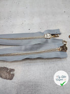 FERMETURE RIRI METAL SÉPARABLE 80CM GRIS CLAIR M8 - My Little Coupon