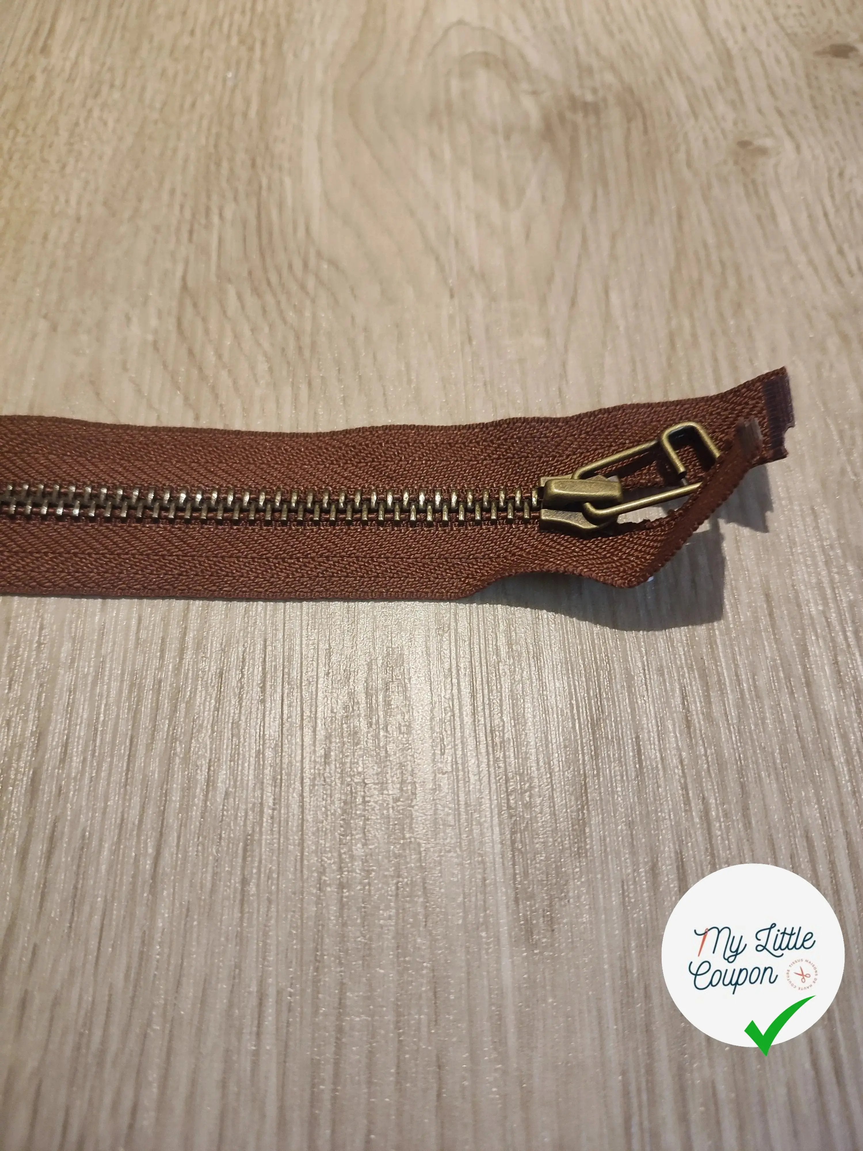 (Copie) FERMETURE RIRI METAL SÉPARABLE 80CM MARRON FONCÉ - My Little Coupon