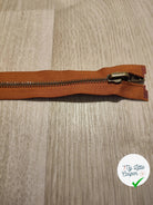 FERMETURE RIRI METAL SÉPARABLE 90CM MARRON NOISETTE - My Little Coupon