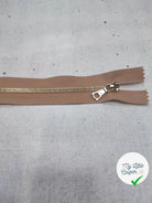 FERMETURE RIRI MÉTAL SÉPARABLE 60CM MARRON FONCÉ - My Little Coupon