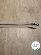 FERMETURE RIRI METAL SEPARABLE DOUBLE CHEMINS RÉVERSIBLE 70CM BEIGE - My Little Coupon