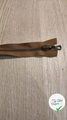 FERMETURE RIRI METAL SÉPARABLE RÉVERSIBLE 60CM MARRON - My Little Coupon
