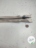 FERMETURE RIRI METAL SÉPARABLE RÉVERSIBLE 62 CM BEIGE GRIS - My Little Coupon