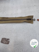 FERMETURE RIRI METAL SÉPARABLE RÉVERSIBLE 65CM MARRON VERT CLAIR - My Little Coupon