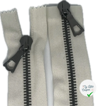 FERMETURE RIRI METAL SOMBRE DOUBLE VOIES 90CM M6 BLANCHE - My Little Coupon