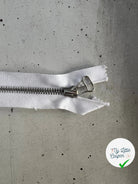 FERMETURE RIRI NON SÉPARABLE BLANCHE MÉTAL 14CM - My Little Coupon