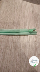 FERMETURE RIRI PLASTIQUE NON SÉPARABLE INVISIBLE 24CM VERT MENTHE - My Little Coupon