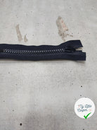 FERMETURE RIRI PLASTIQUE NON SÉPARABLE RÉVERSIBLE 50CM NOIR - My Little Coupon