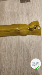 FERMETURE RIRI PLASTIQUE NON SÉPARABLE RÉVERSIBLE 50CM JAUNE MOUTARDE - My Little Coupon
