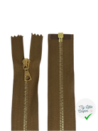 FERMETURE SÉPARABLE 115CM MARRON VERT - My Little Coupon