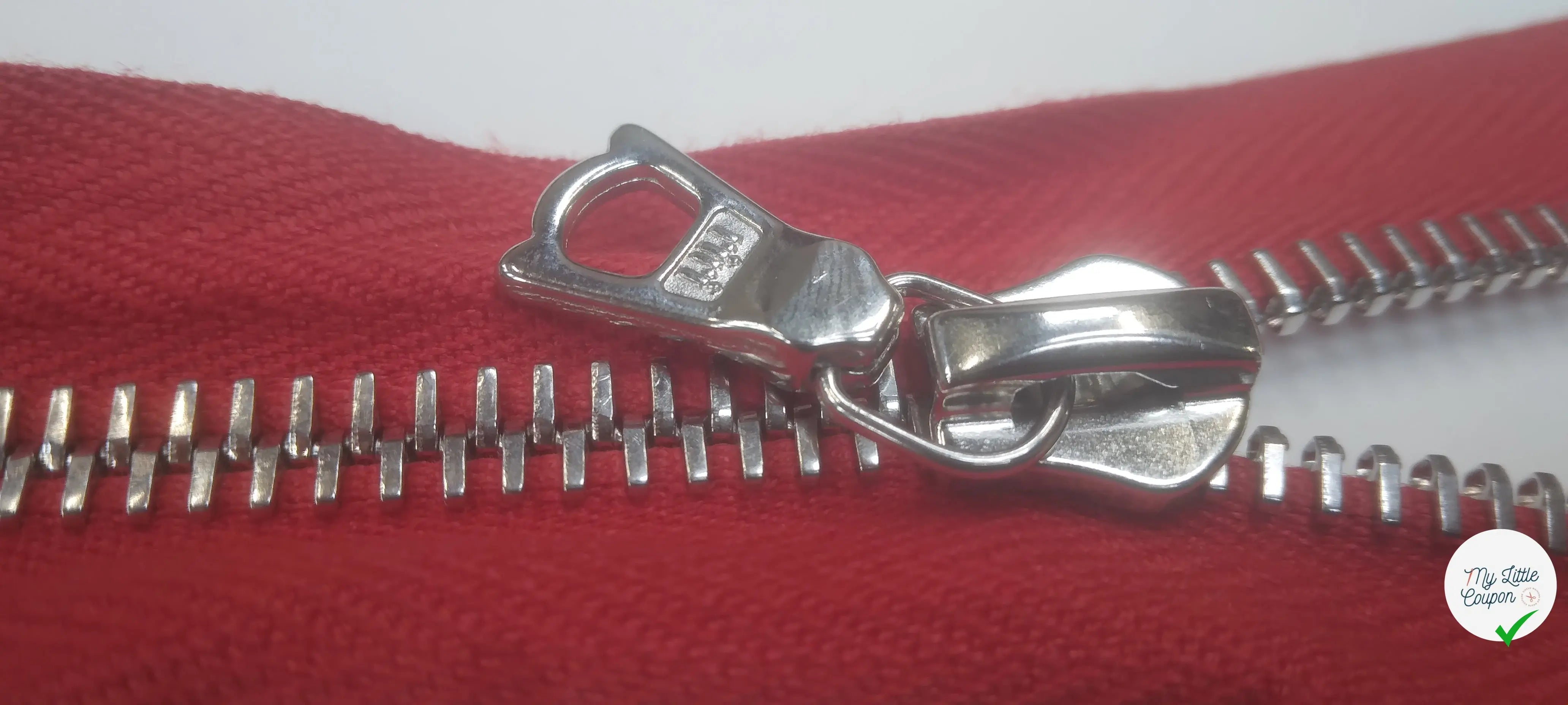 FERMETURE SÉPARABLE 50CM ROUGE - My Little Coupon