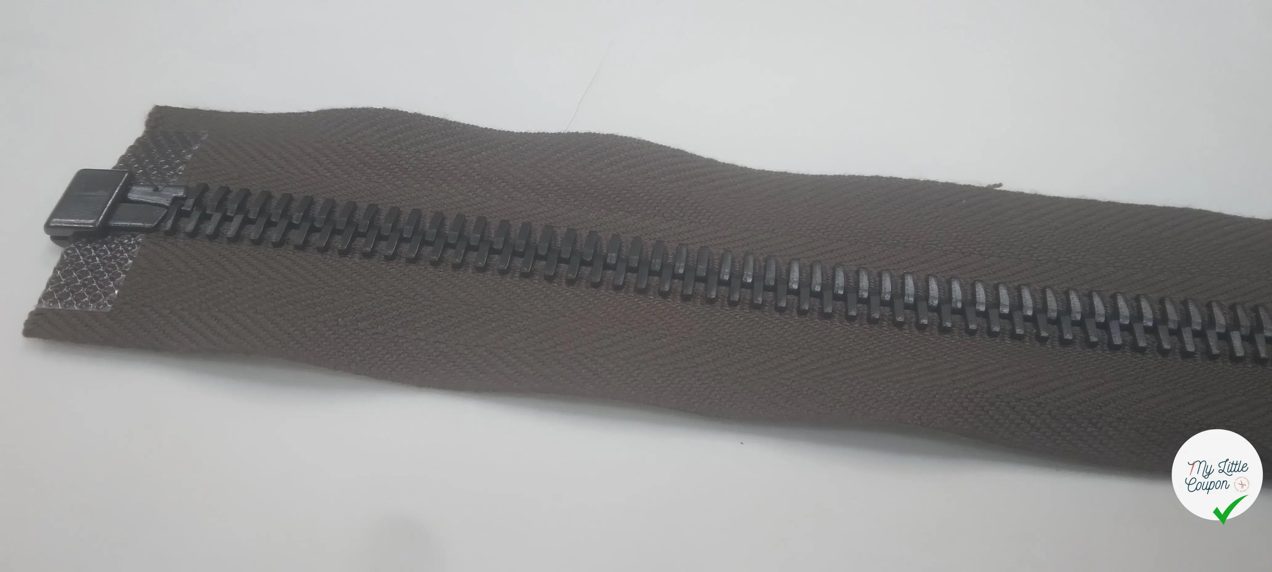 FERMETURE SÉPARABLE 80 CM BRUN CLAIR - My Little Coupon