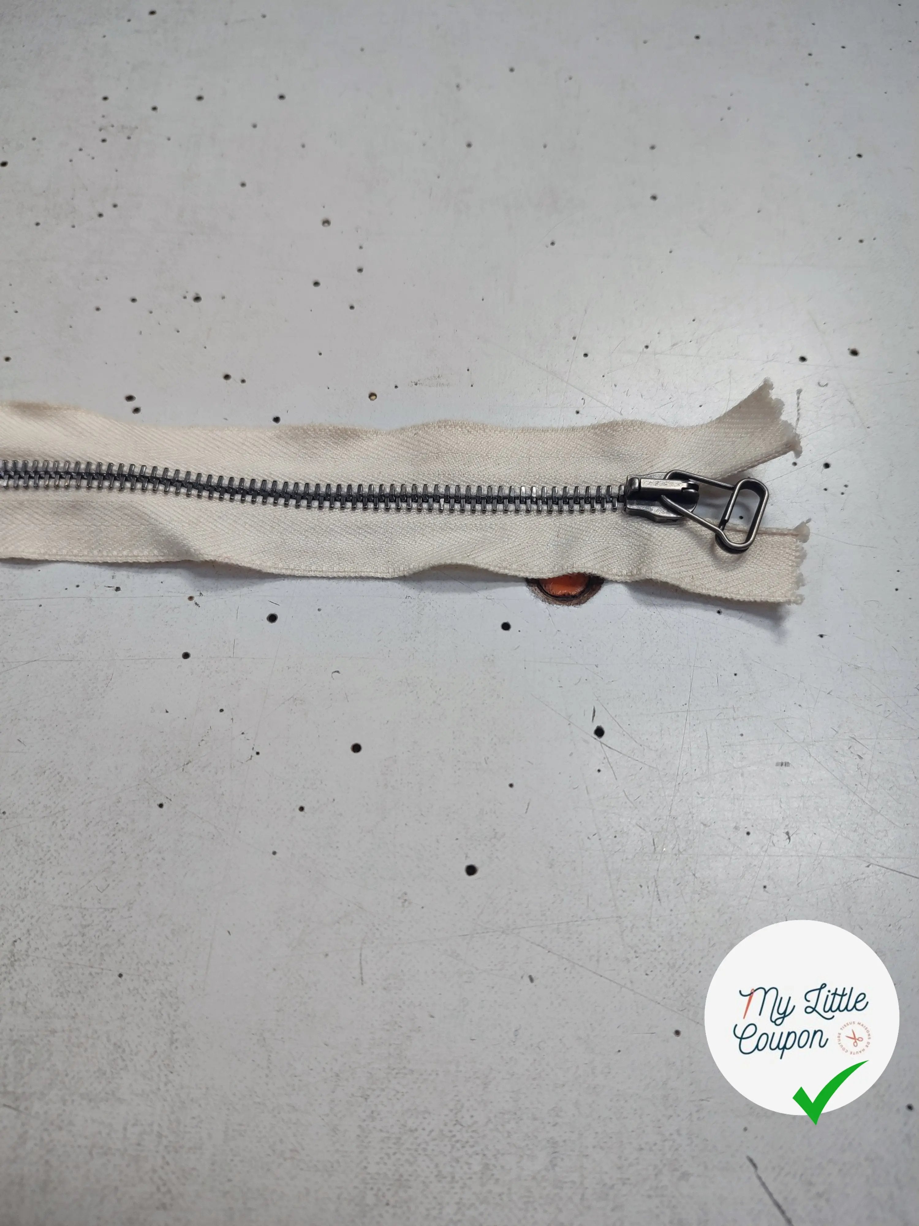 FERMETURE SÉPARABLE BLANC 60cm - My Little Coupon