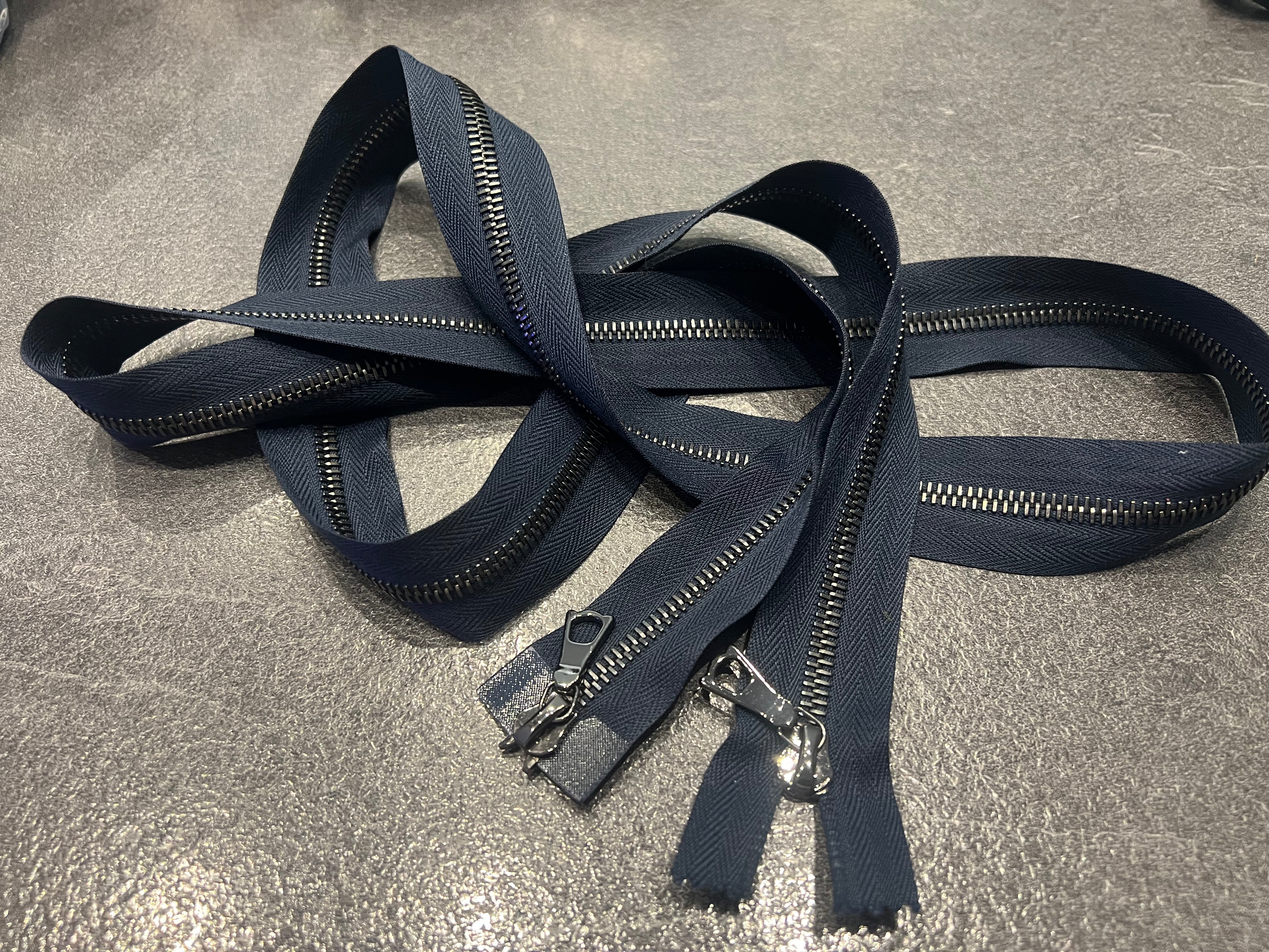 FERMETURE SÉPARABLE DOUBLE CURSEUR BLEU NAVY 150cm - My Little Coupon