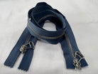 FERMETURE SEPARABLE DOUBLE CURSEUR Bleu indigo 72 CM - My Little Coupon