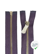 FERMETURE SÉPARABLE MÉTAL DORÉ 60CM MYRTILLE - My Little Coupon