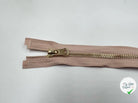FERMETURE SÉPARABLE MÉTAL OR COLORIS BEIGE 70CM - My Little Coupon - tissu - coudre