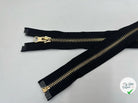 FERMETURE SÉPARABLE MÉTAL OR COLORIS NOIR 70CM - My Little Coupon - tissu - coudre
