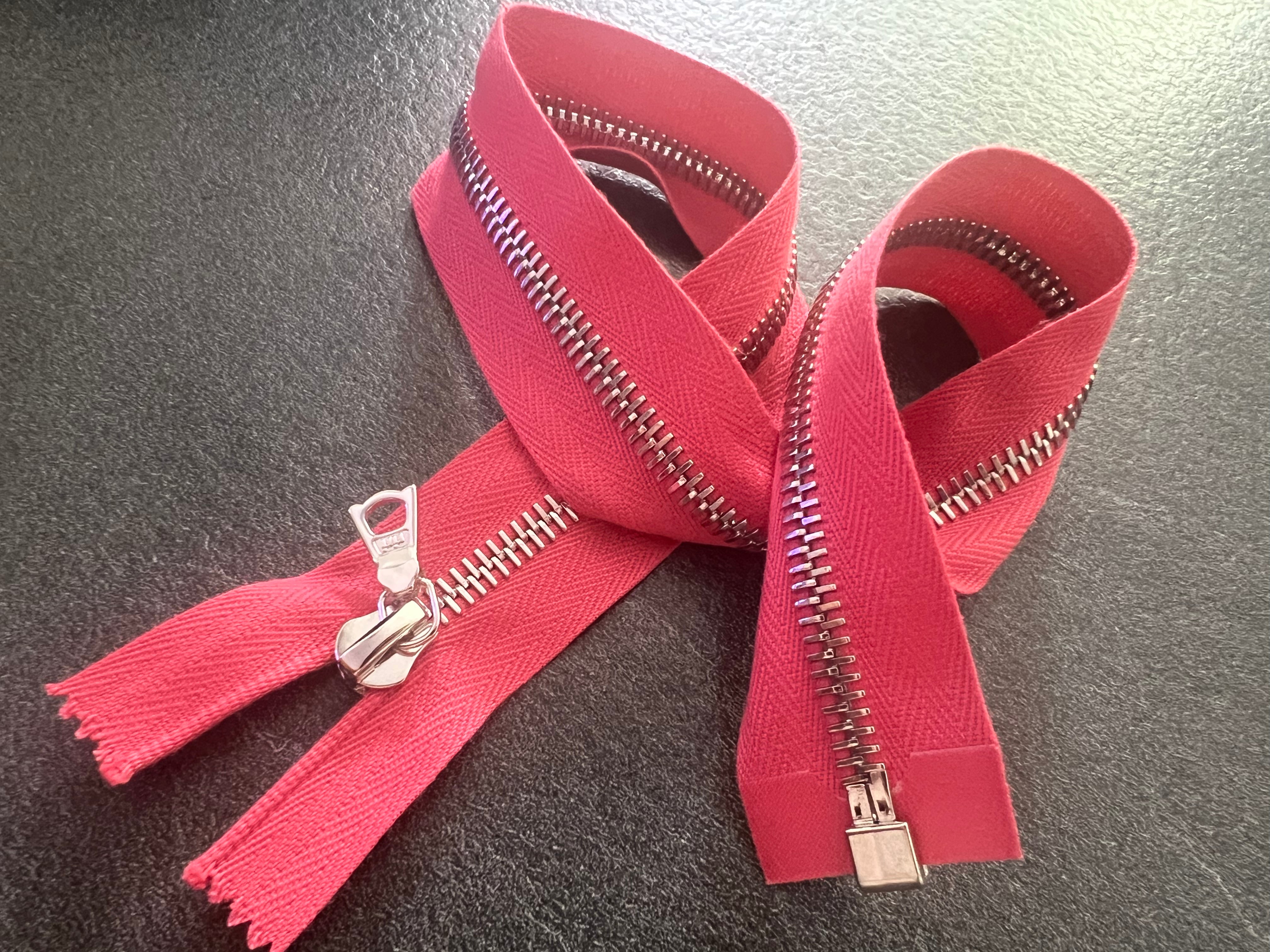 FERMETURE SÉPARABLE ROSE 50cm - My Little Coupon