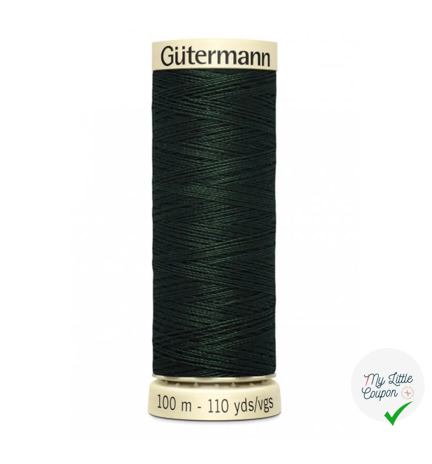 FIL À COUDRE 100M GÜTERMANN VERT FONCÉ 707 - My Little Coupon