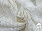 FILET DE COTON ALVEOLÉ BLANC - coupon de tissu de 3 mètres - My Little Coupon - tissu - coudre