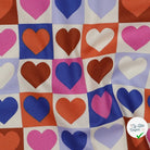 FINE POPLIN HEARTS – OFFWHITE - My Little Coupon