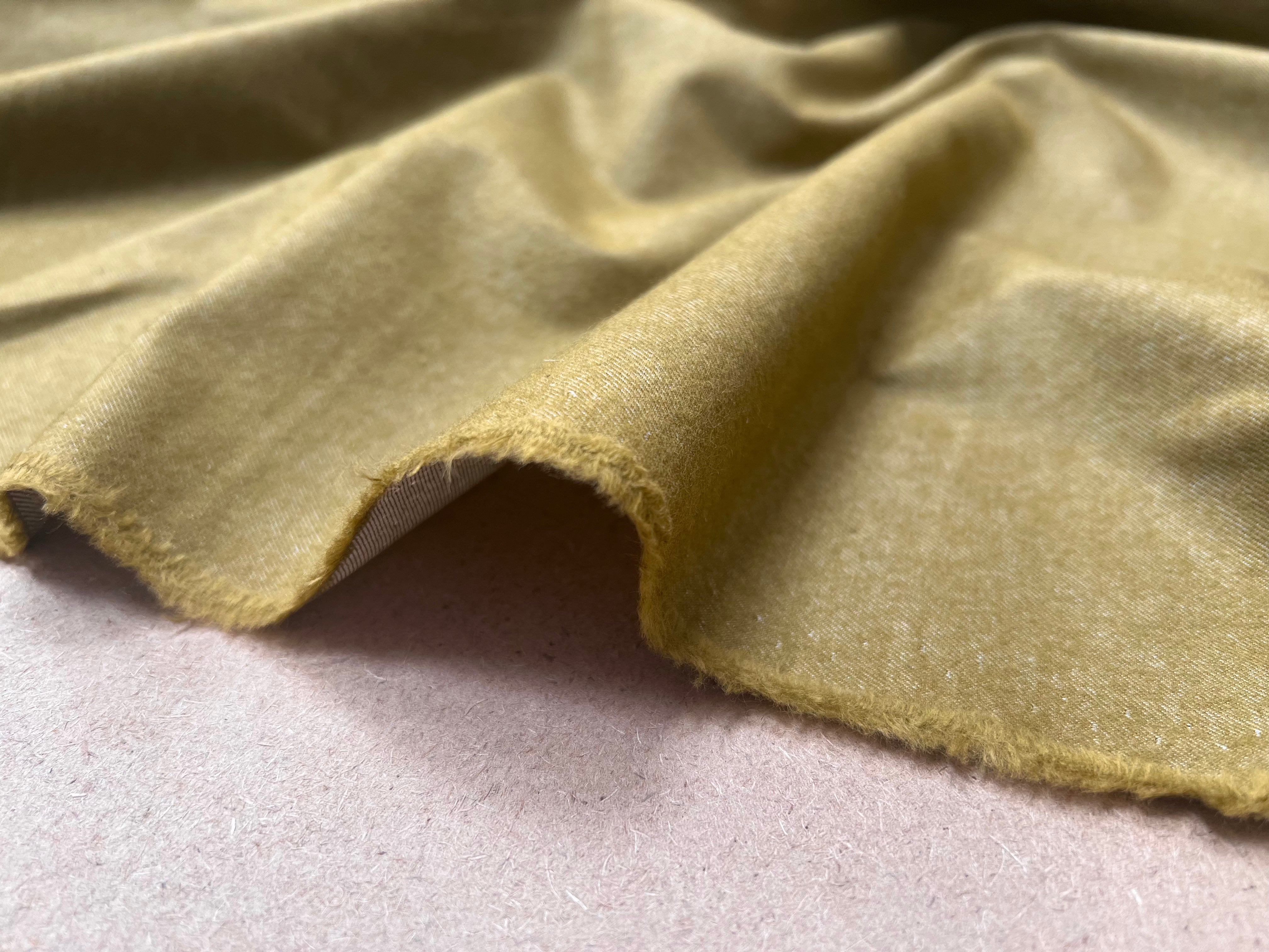 FLANELETTE COTON MUSTARD - My Little Coupon