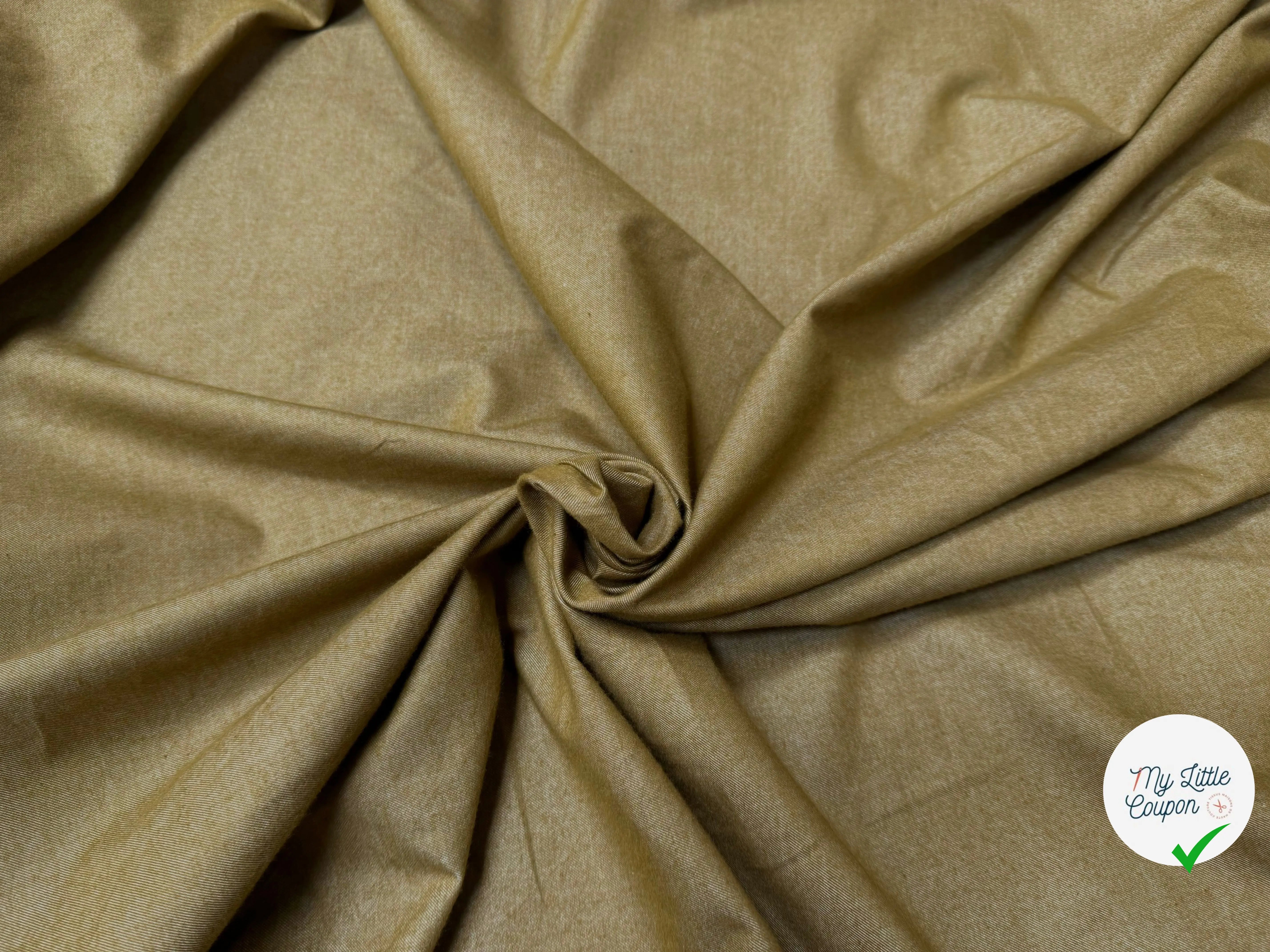 FLANELETTE COTON MUSTARD - My Little Coupon